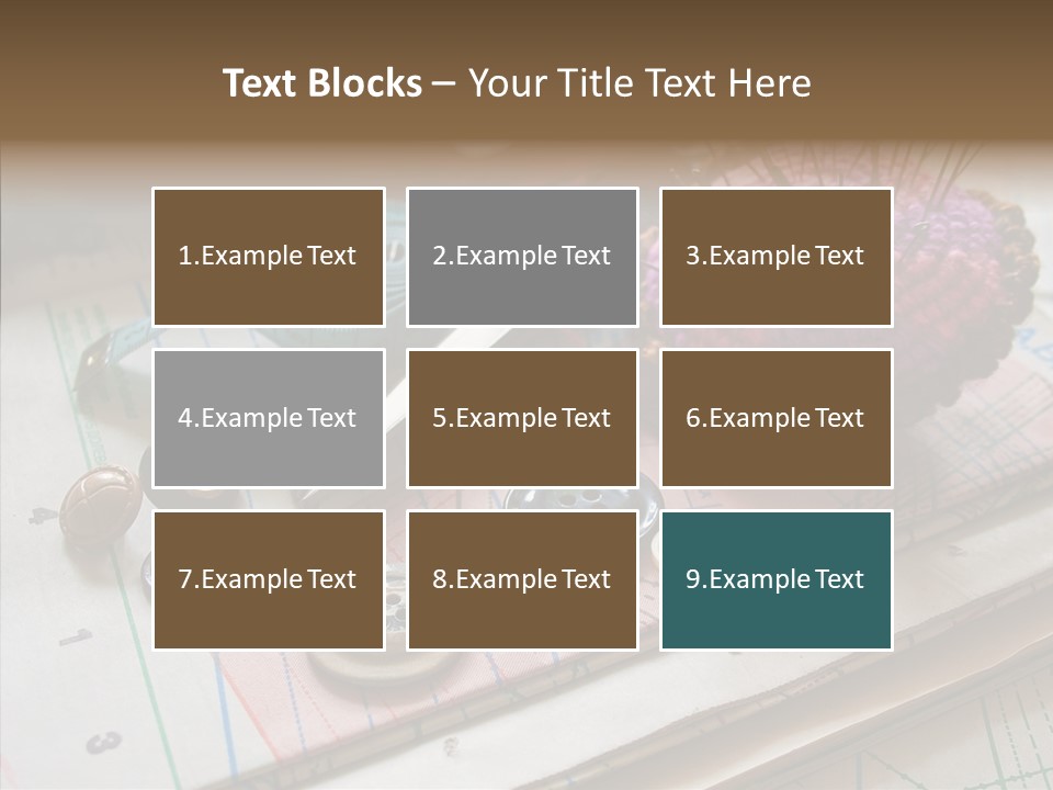 Things In Sewing PowerPoint Template