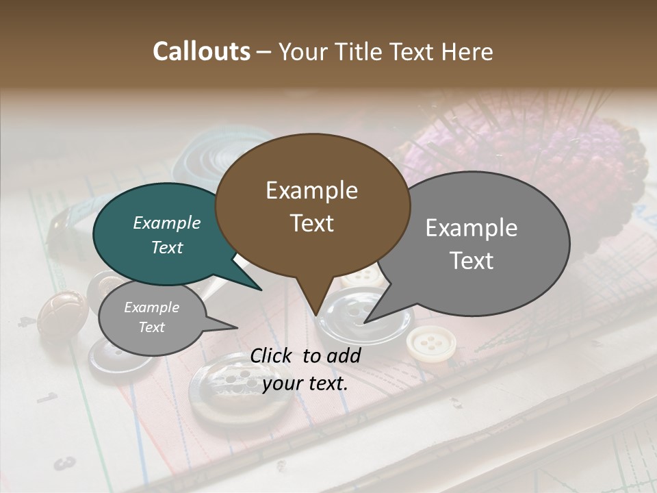 Things In Sewing PowerPoint Template