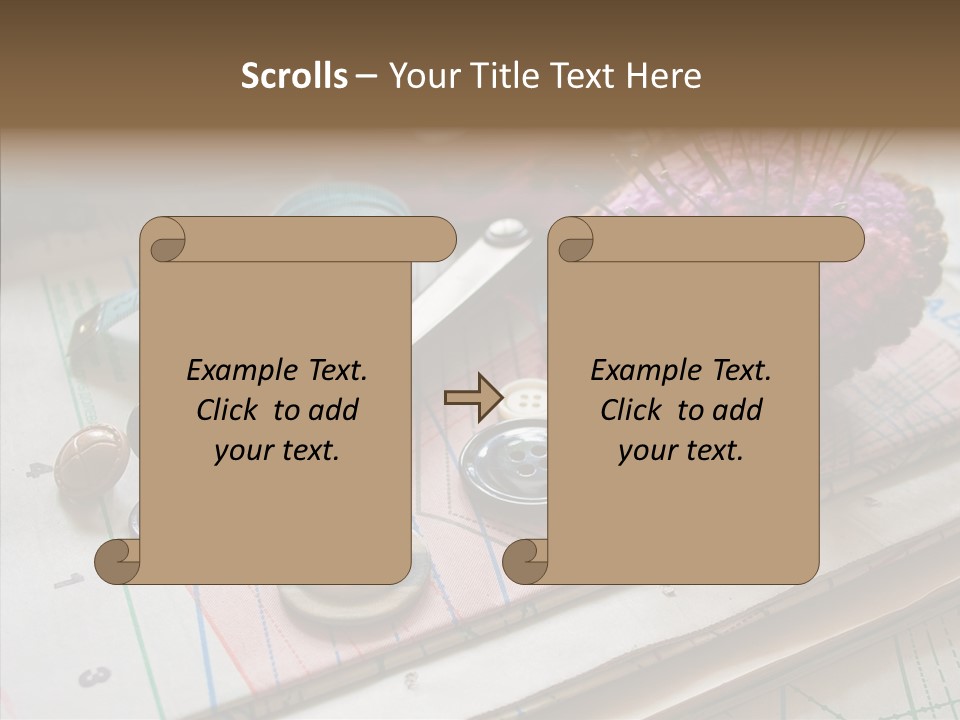 Things In Sewing PowerPoint Template