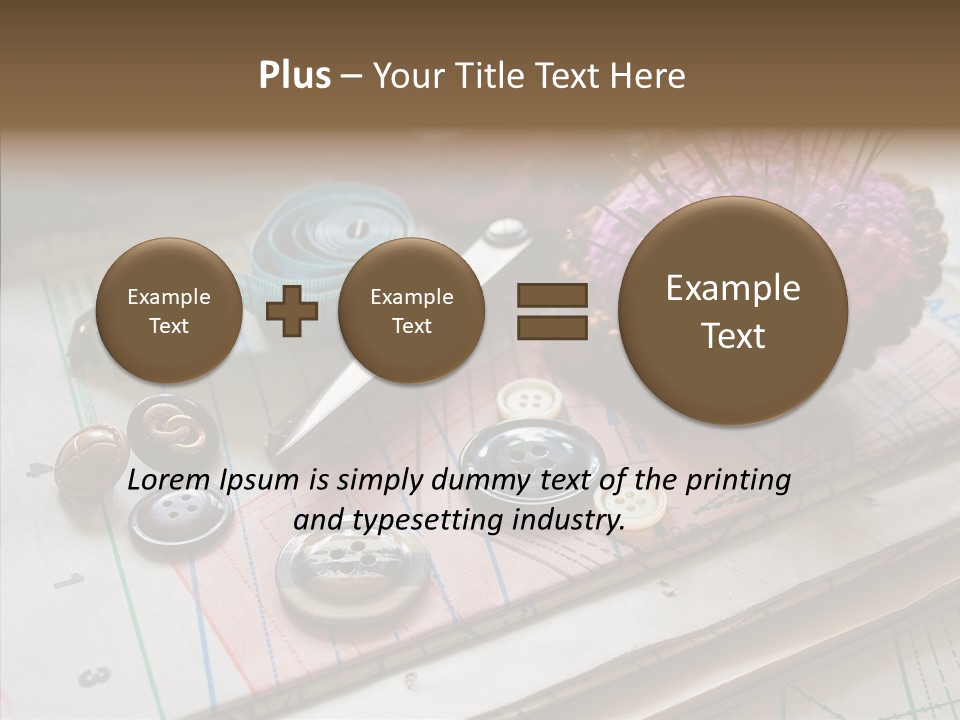 Things In Sewing PowerPoint Template