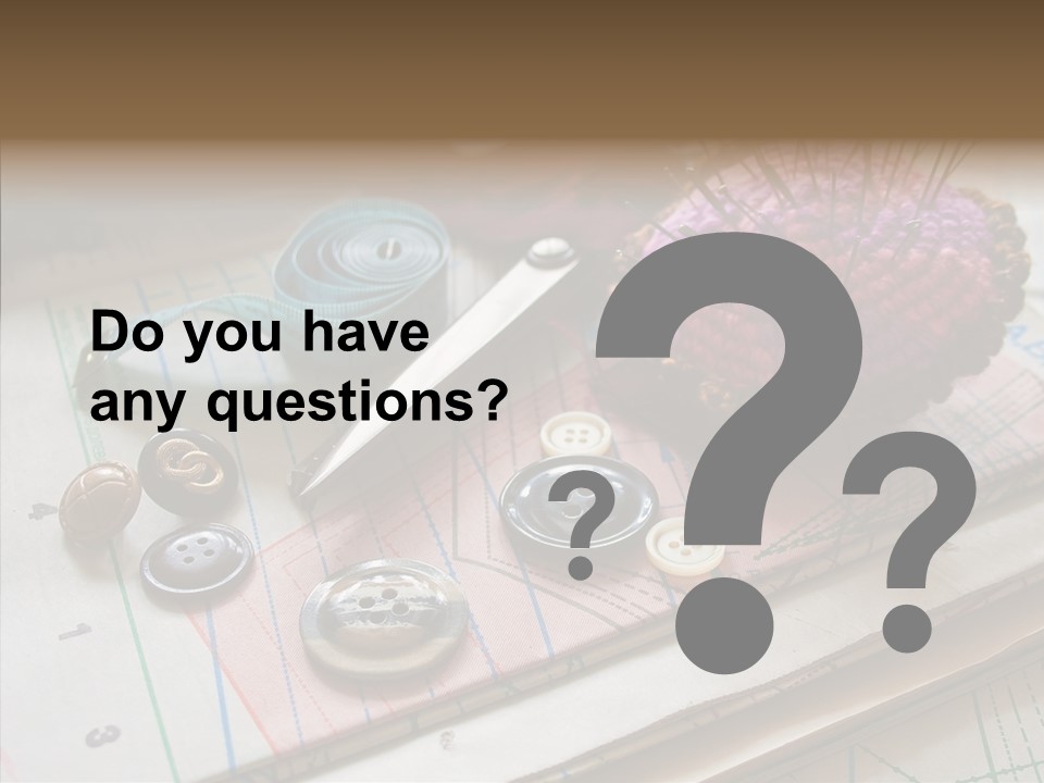 Things In Sewing PowerPoint Template