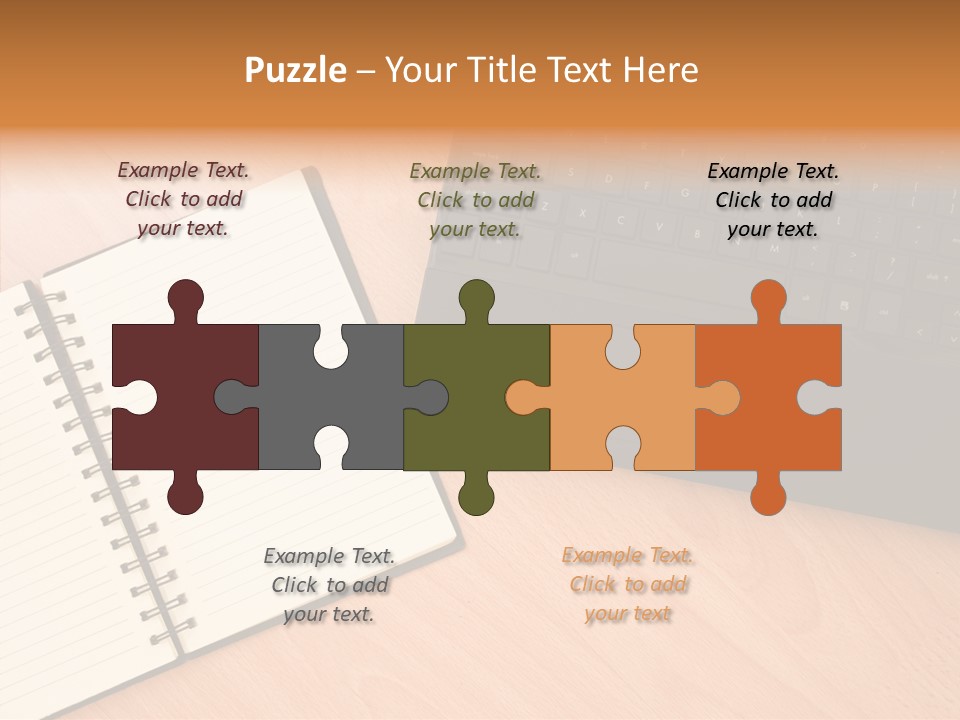Table Business Paperwork PowerPoint Template