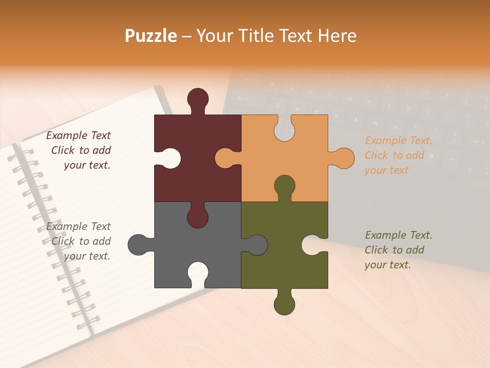 Table Business Paperwork PowerPoint Template