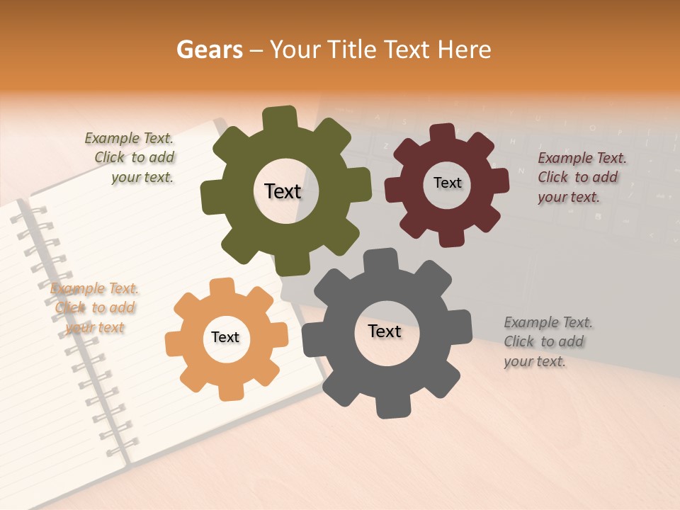 Table Business Paperwork PowerPoint Template