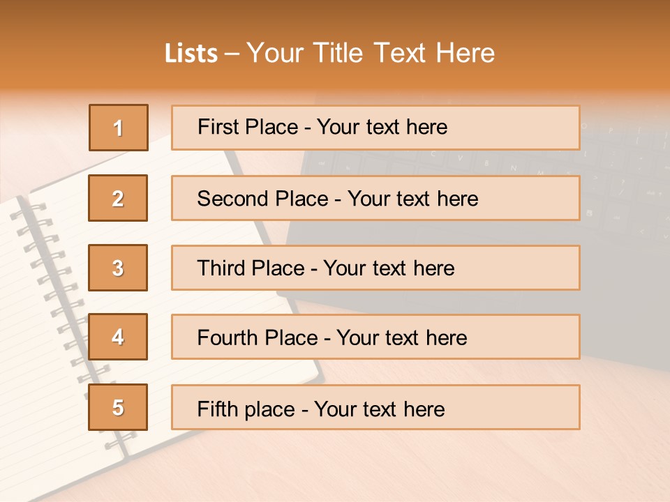 Table Business Paperwork PowerPoint Template