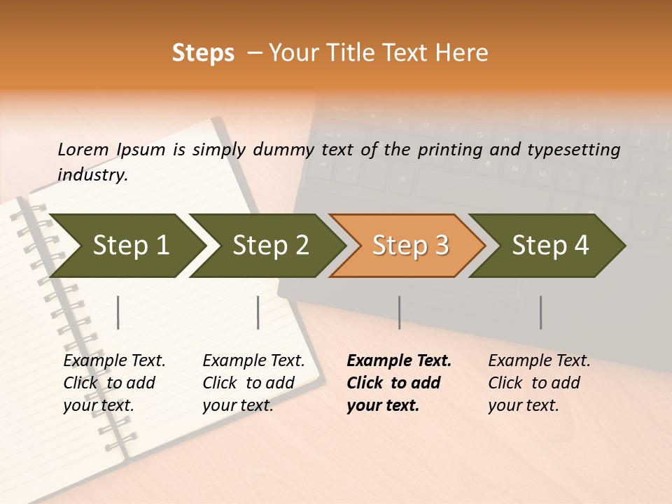 Table Business Paperwork PowerPoint Template