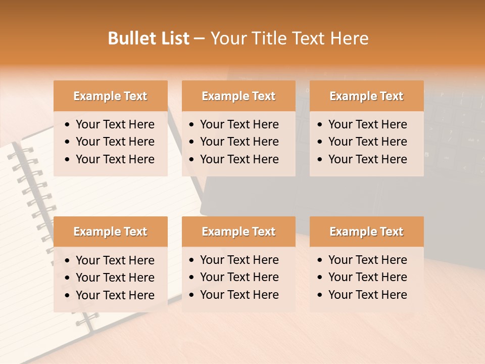 Table Business Paperwork PowerPoint Template
