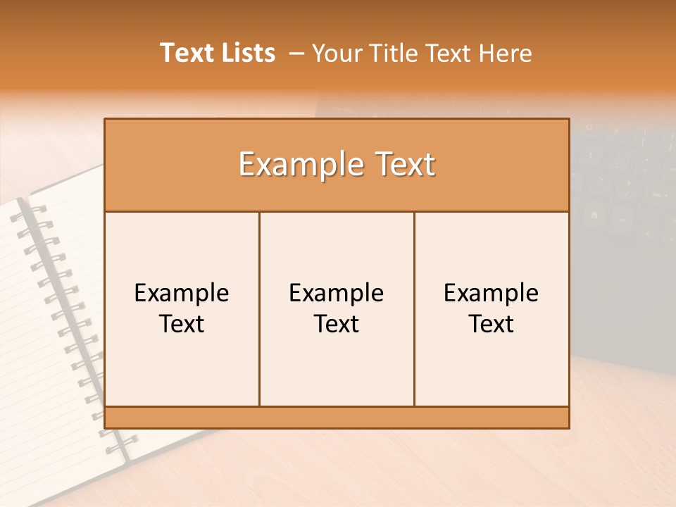 Table Business Paperwork PowerPoint Template