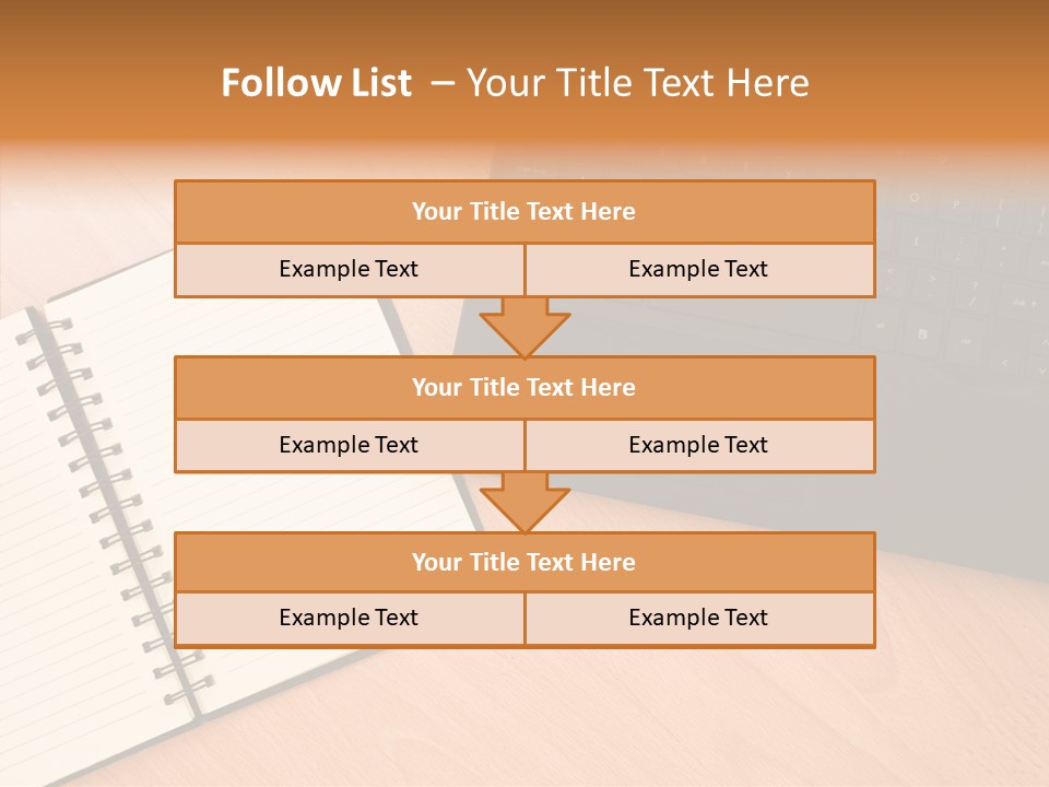Table Business Paperwork PowerPoint Template