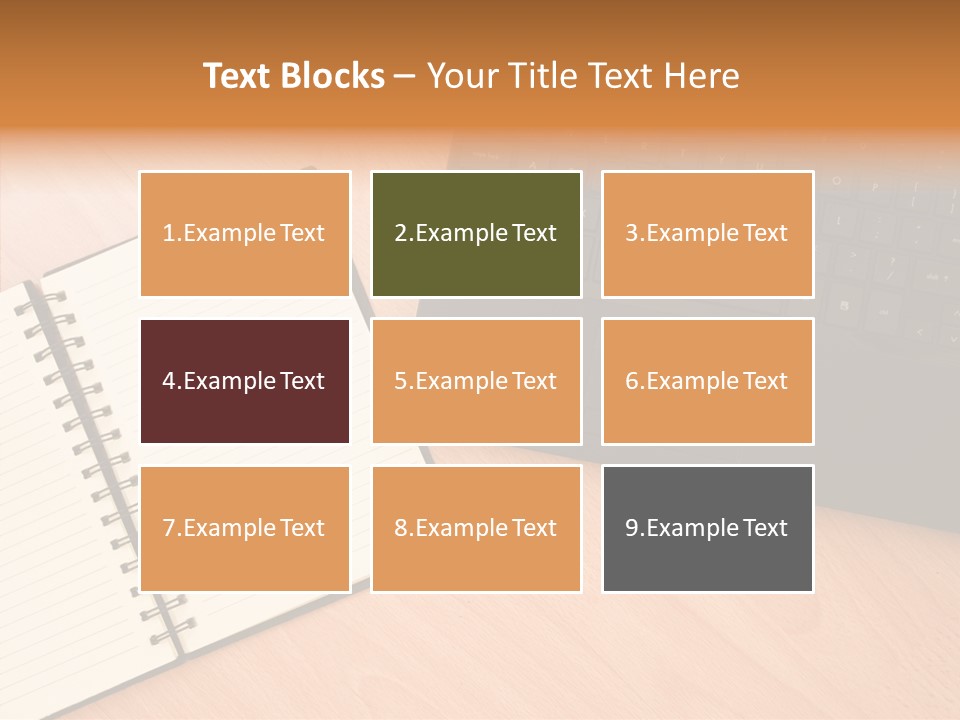 Table Business Paperwork PowerPoint Template
