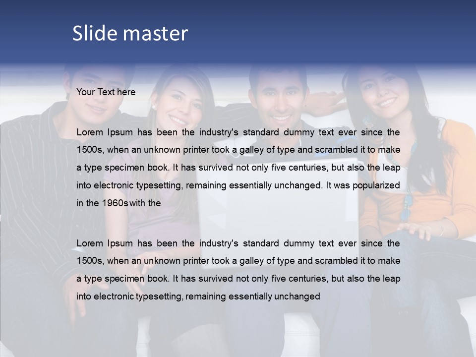 Geração Y PowerPoint Template