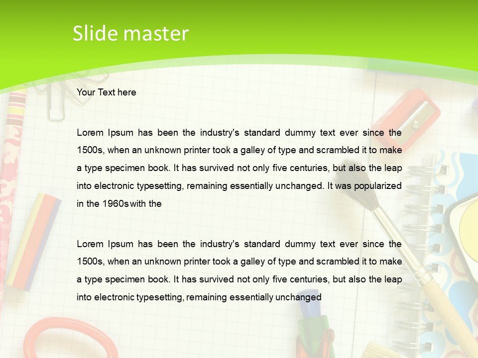 School Things PowerPoint Template