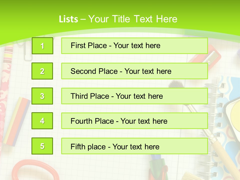 School Things PowerPoint Template