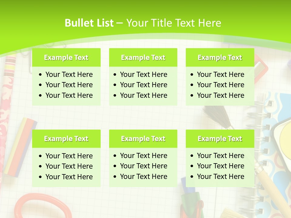 School Things PowerPoint Template