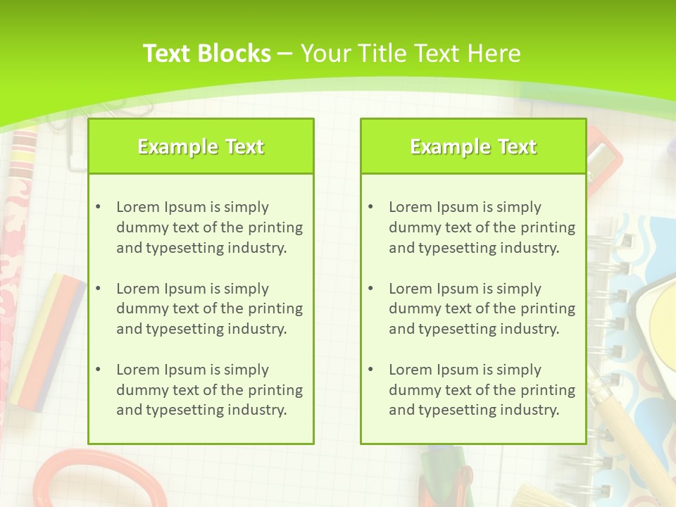 School Things PowerPoint Template