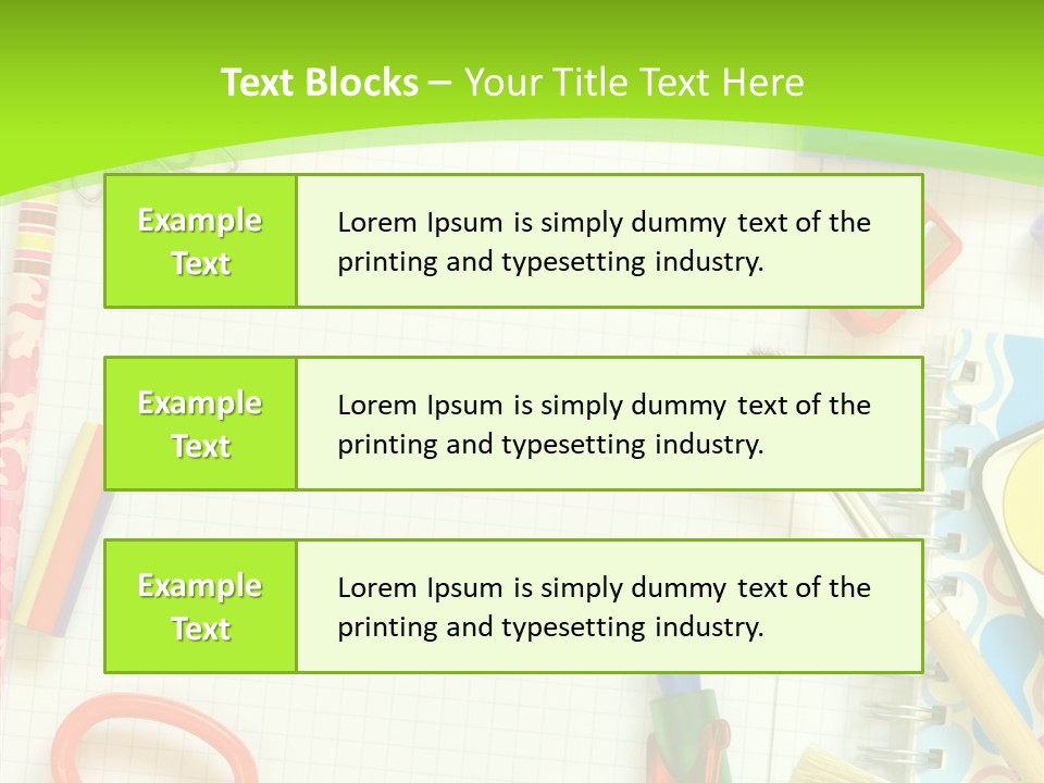School Things PowerPoint Template