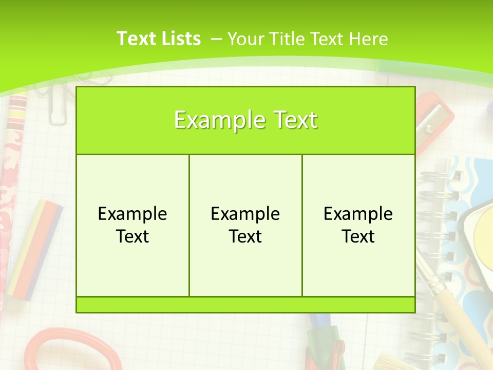 School Things PowerPoint Template