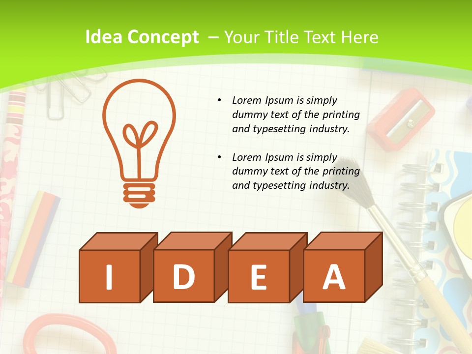 School Things PowerPoint Template