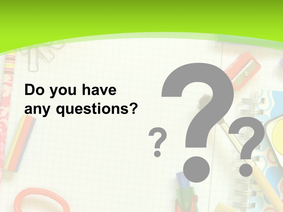 School Things PowerPoint Template