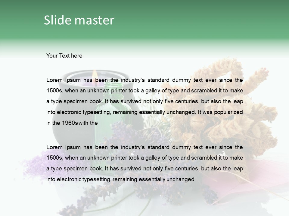 Spa Candles PowerPoint Template