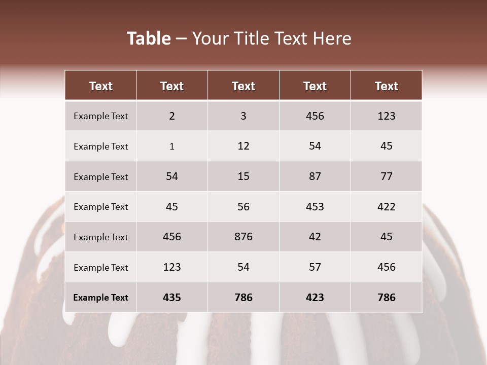 Perfect Chocolate Anniversary PowerPoint Template