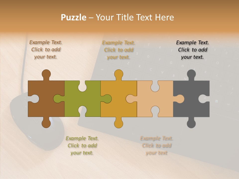 Table Paperwork Gray PowerPoint Template