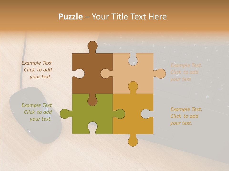 Table Paperwork Gray PowerPoint Template