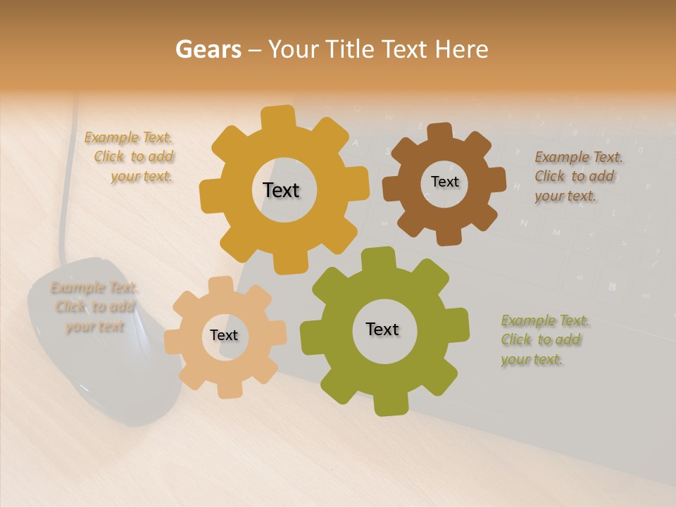 Table Paperwork Gray PowerPoint Template