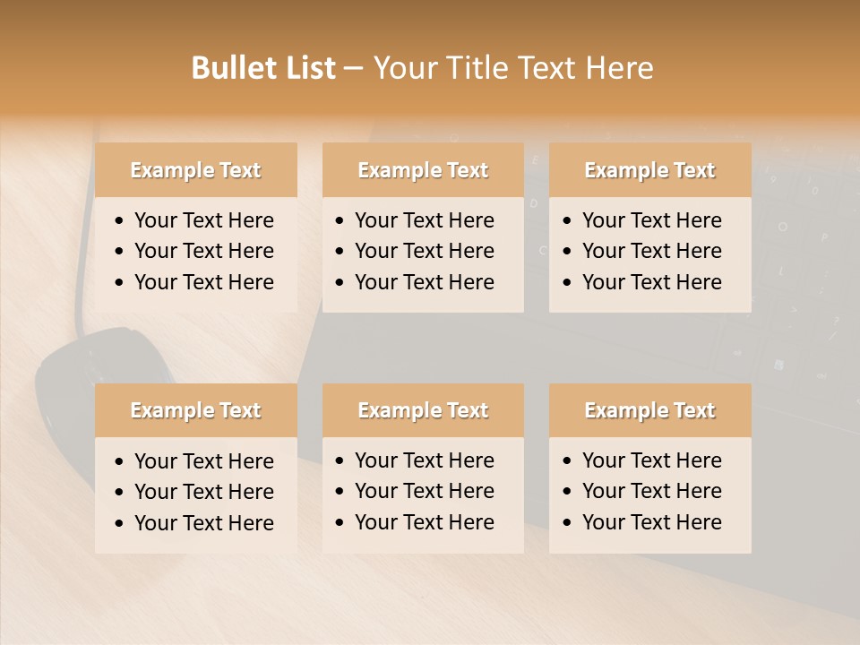 Table Paperwork Gray PowerPoint Template