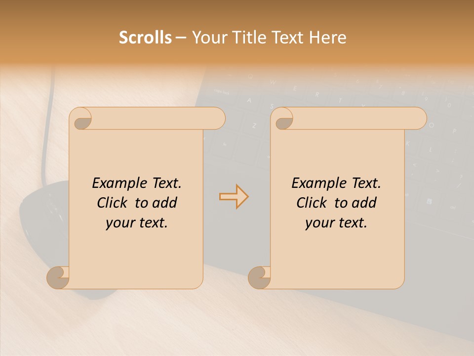 Table Paperwork Gray PowerPoint Template