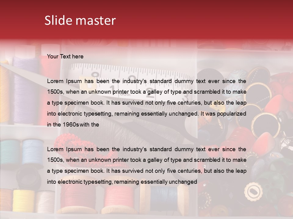 Sewing Supplies PowerPoint Template