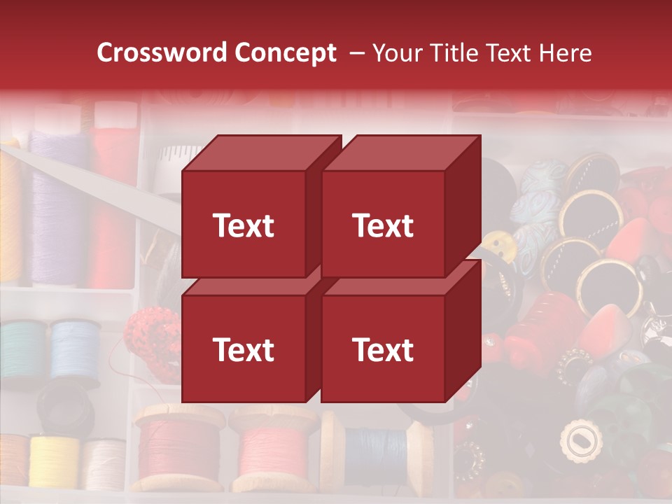 Sewing Supplies PowerPoint Template