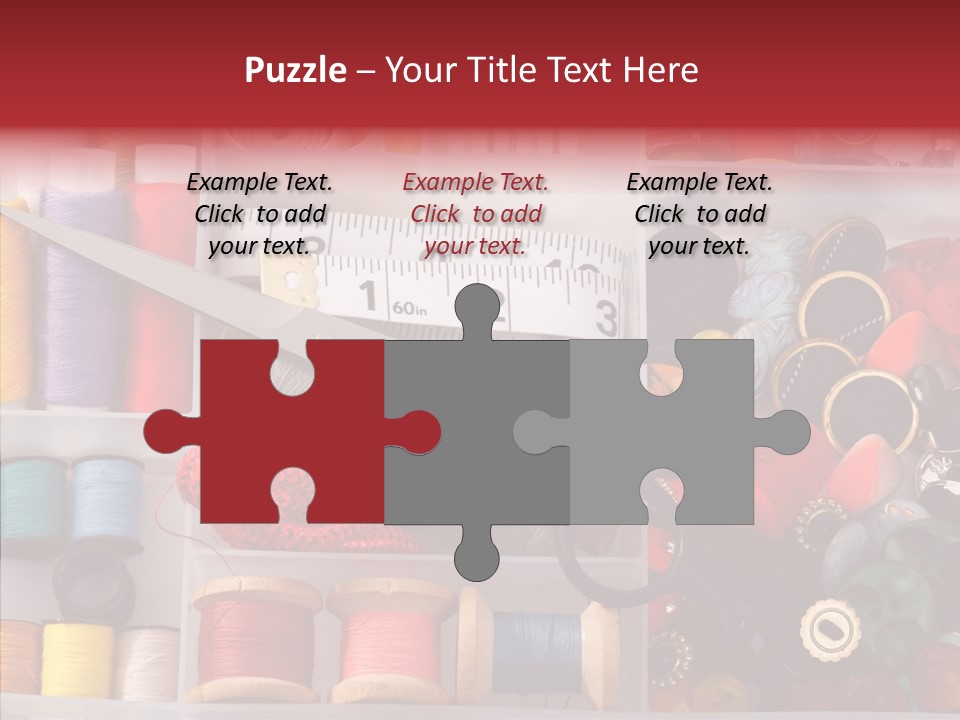 Sewing Supplies PowerPoint Template