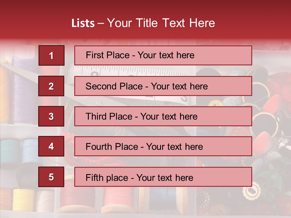Sewing Supplies PowerPoint Template
