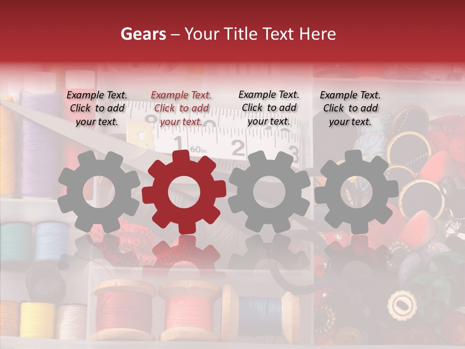 Sewing Supplies PowerPoint Template