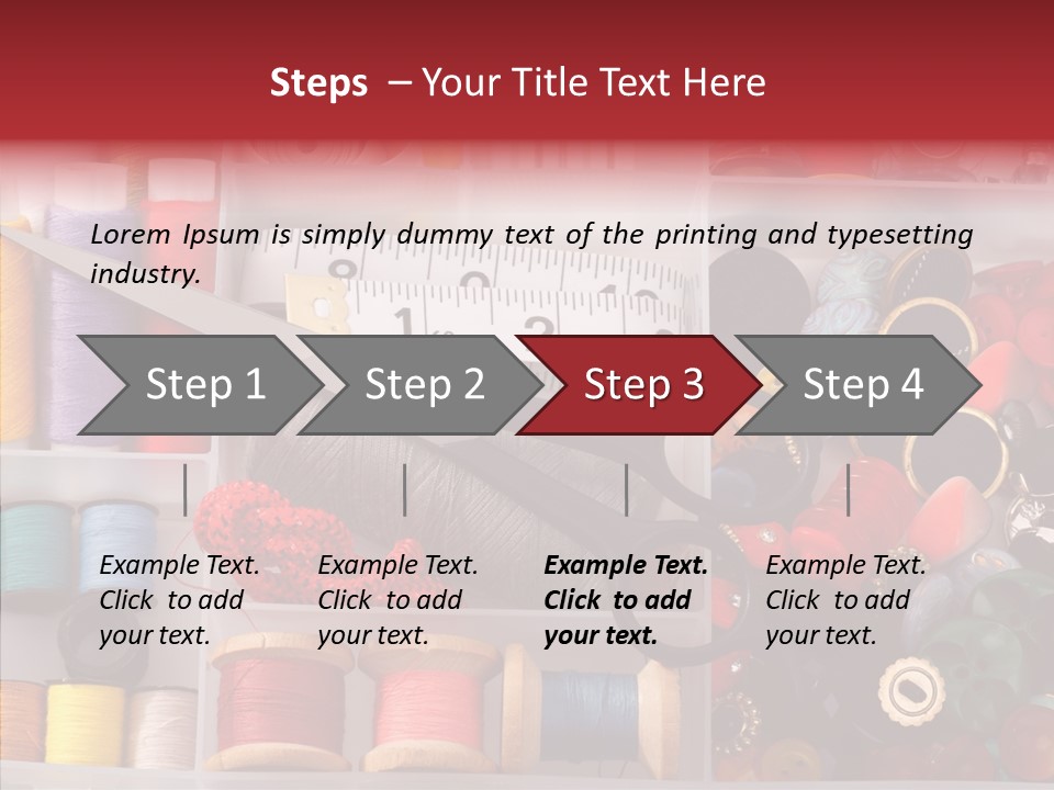 Sewing Supplies PowerPoint Template