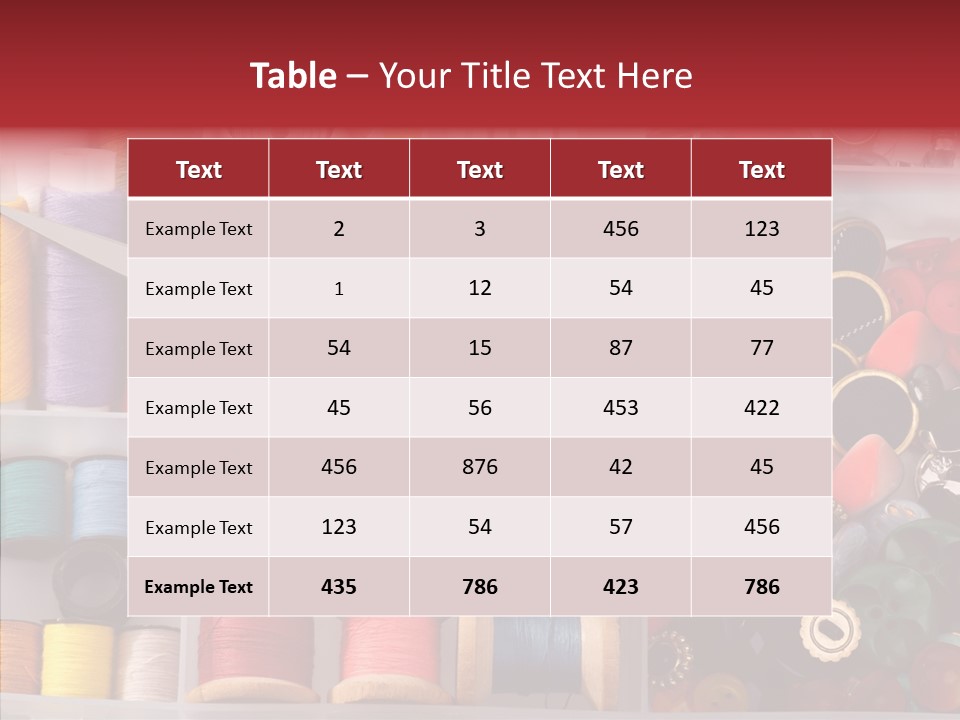 Sewing Supplies PowerPoint Template