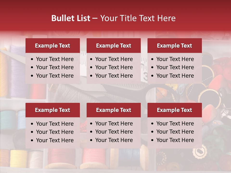 Sewing Supplies PowerPoint Template