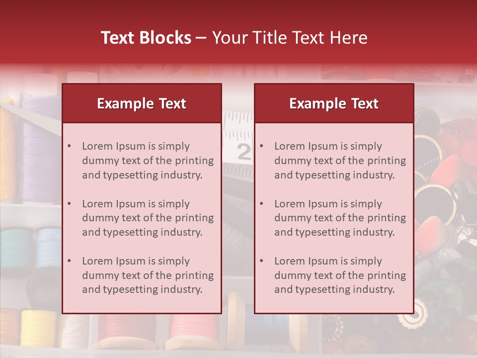 Sewing Supplies PowerPoint Template