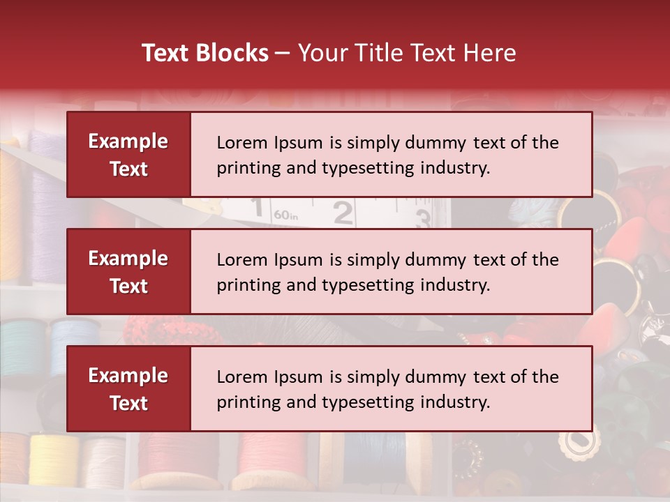 Sewing Supplies PowerPoint Template