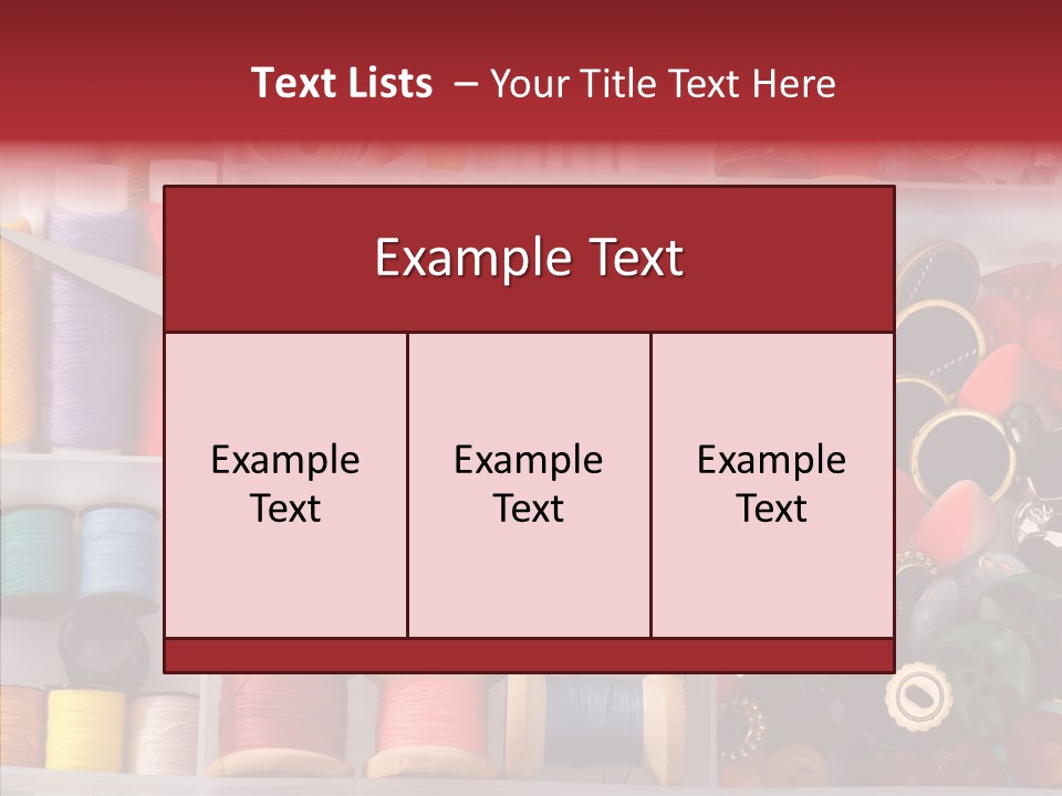 Sewing Supplies PowerPoint Template
