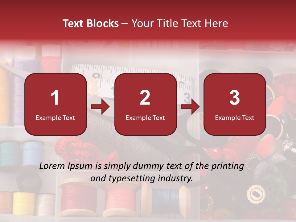 Sewing Supplies PowerPoint Template