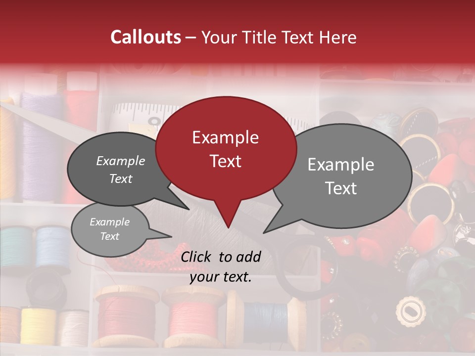 Sewing Supplies PowerPoint Template