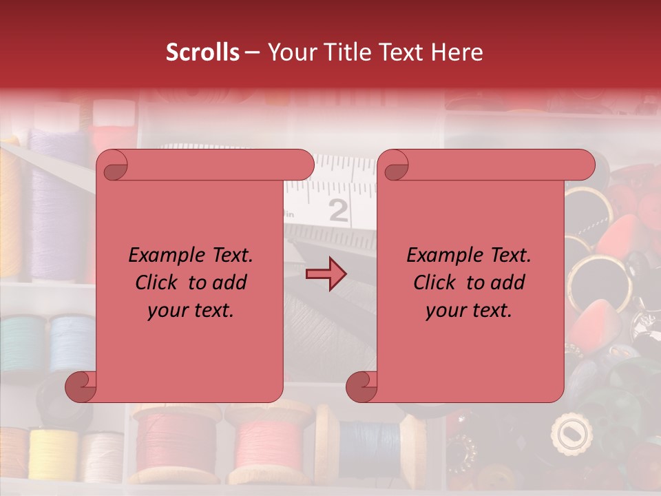 Sewing Supplies PowerPoint Template