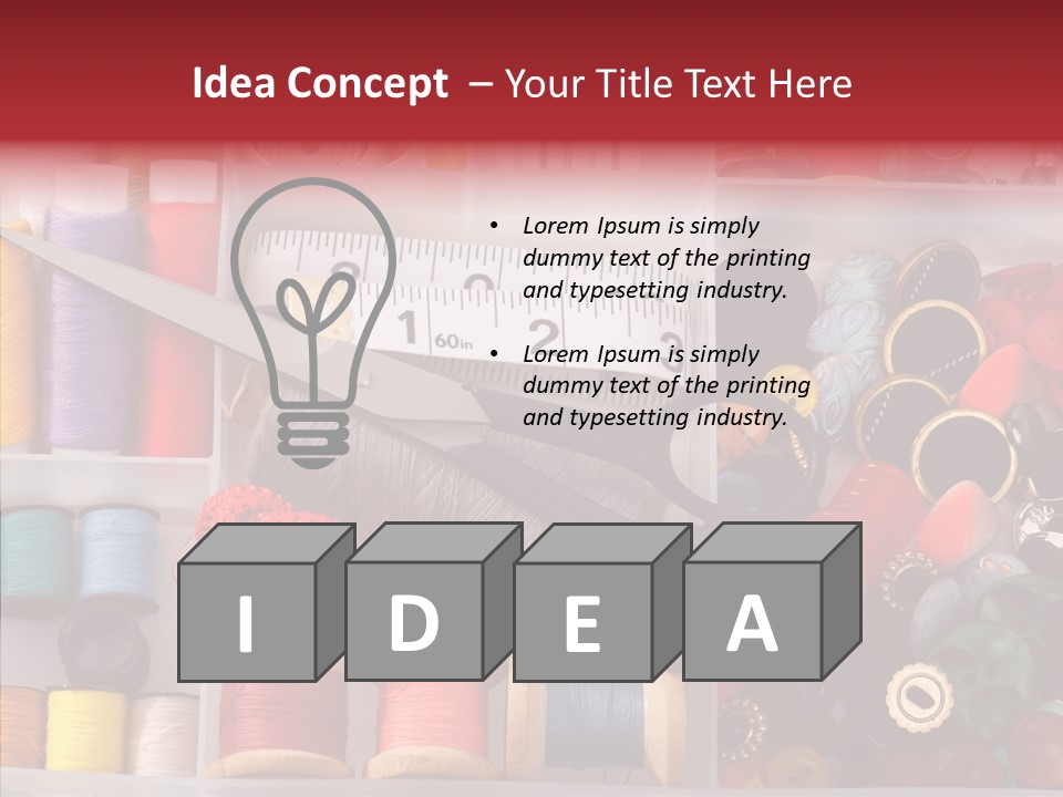 Sewing Supplies PowerPoint Template