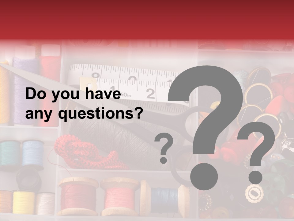 Sewing Supplies PowerPoint Template