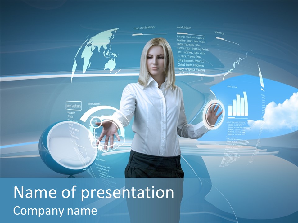 Futuristic Interface PowerPoint Template