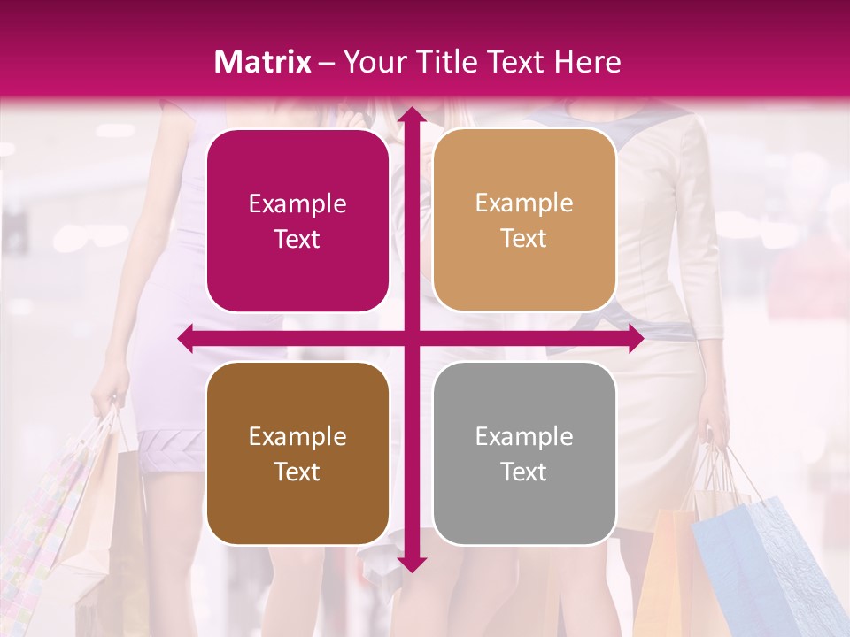 Girls Shopping PowerPoint Template