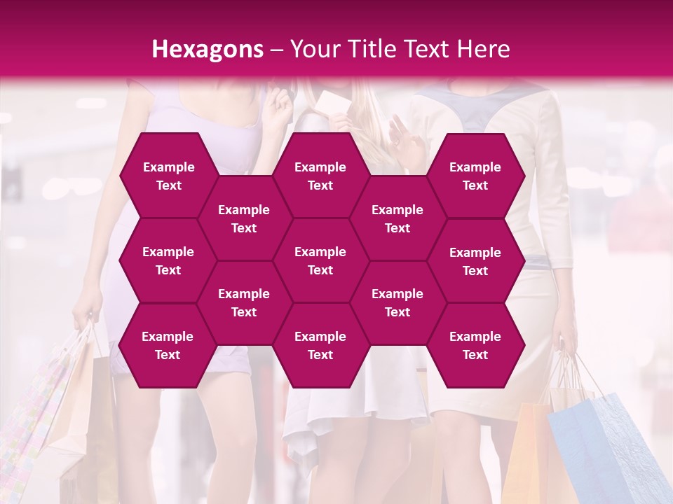 Girls Shopping PowerPoint Template
