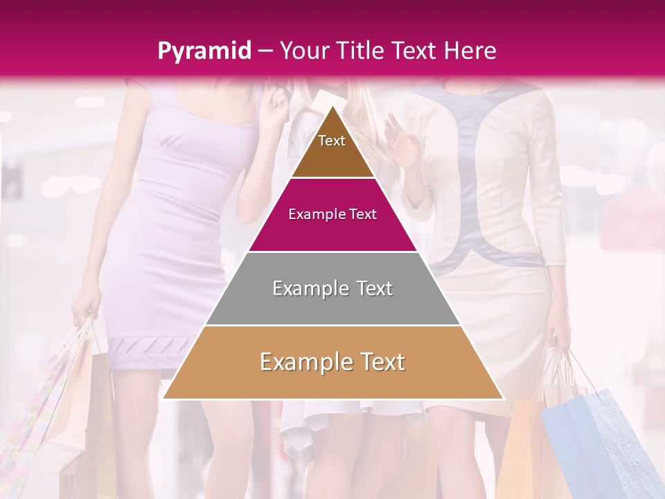 Girls Shopping PowerPoint Template